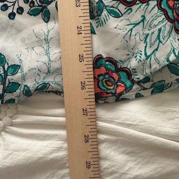 Van Heusen Womens Floral Print Blouse XXL Bell Sleeve Boho Hippie Fairy - Picture 7 of 7